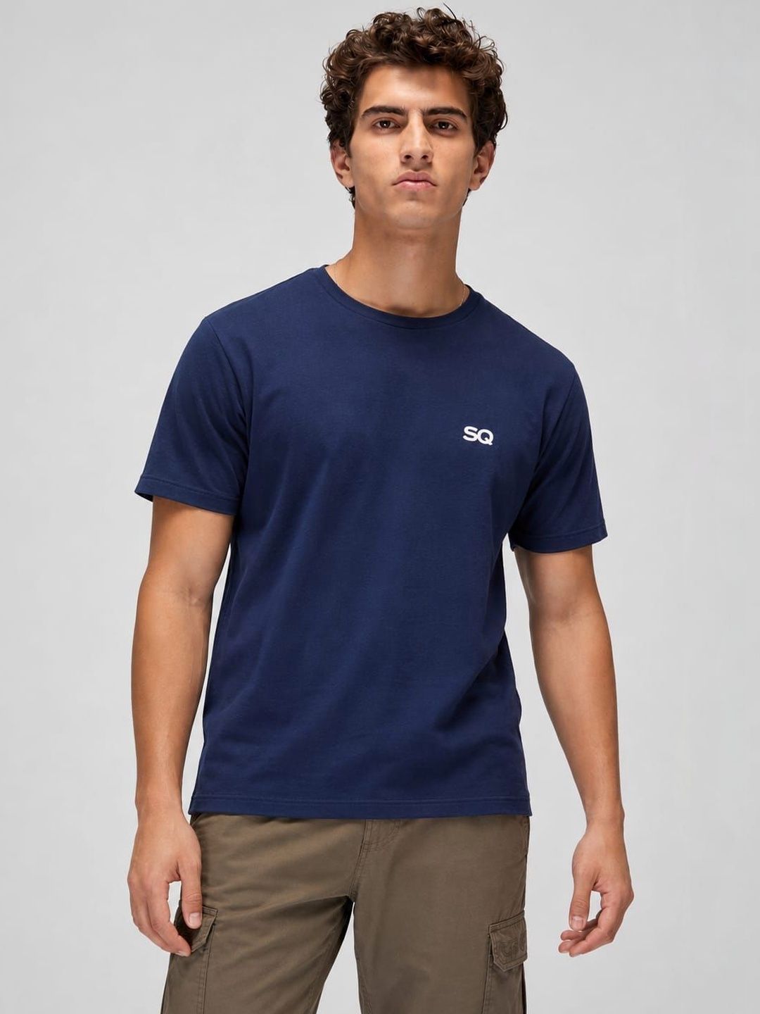 STYLEQUE Men Brand Logo Printed T-shirt