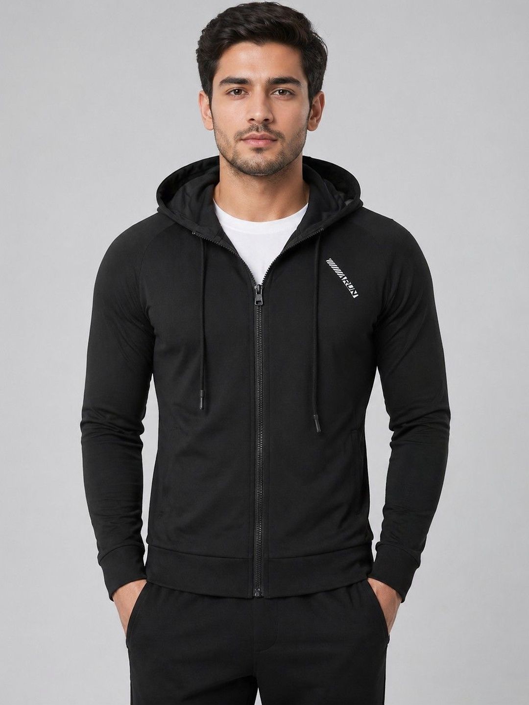 ENRIZZ Men Typography Lightweight Outdoor Biker Jacket