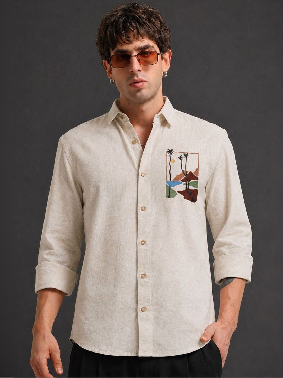 COMBRAIDED Men Casual Shirt