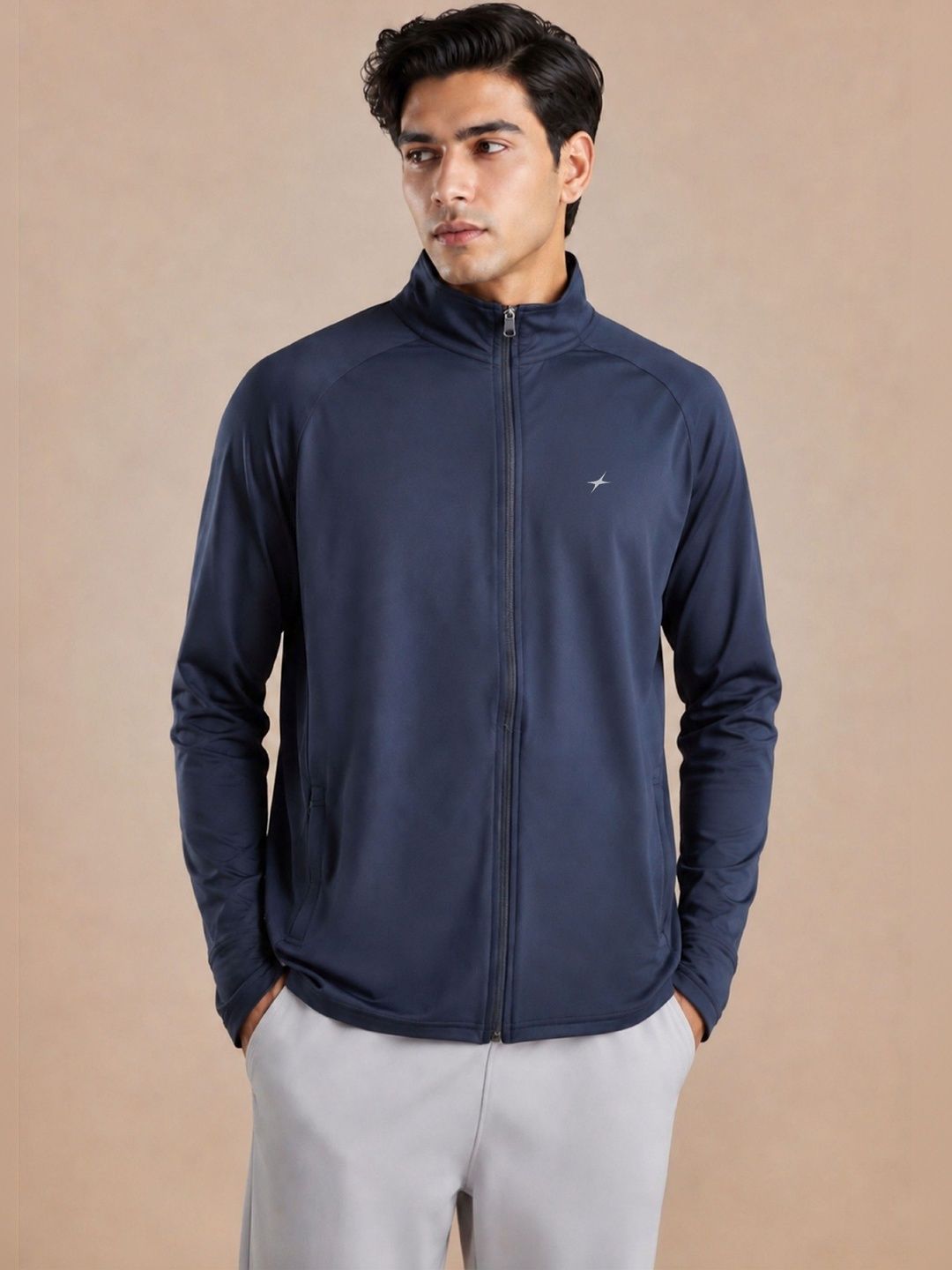 Be Savage Men Lightweight Sporty UPF 50+ Sunscreen Ice Jacket