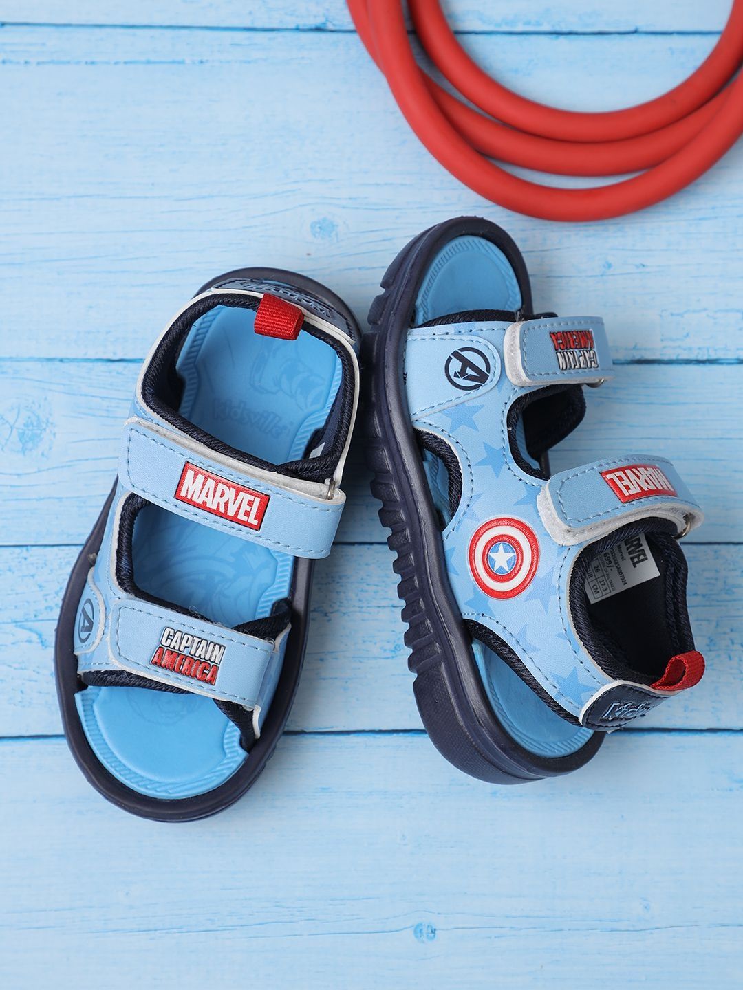 Kids Ville Boys Captain America Printed Sandals