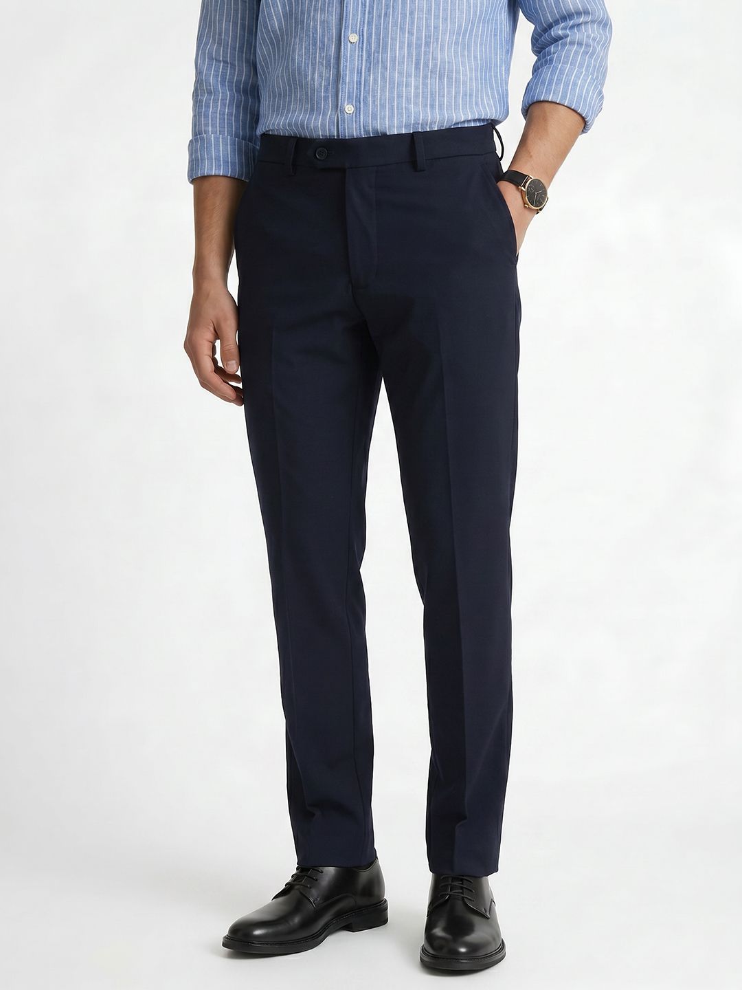 Peter England Men Slim Fit Formal Trouser