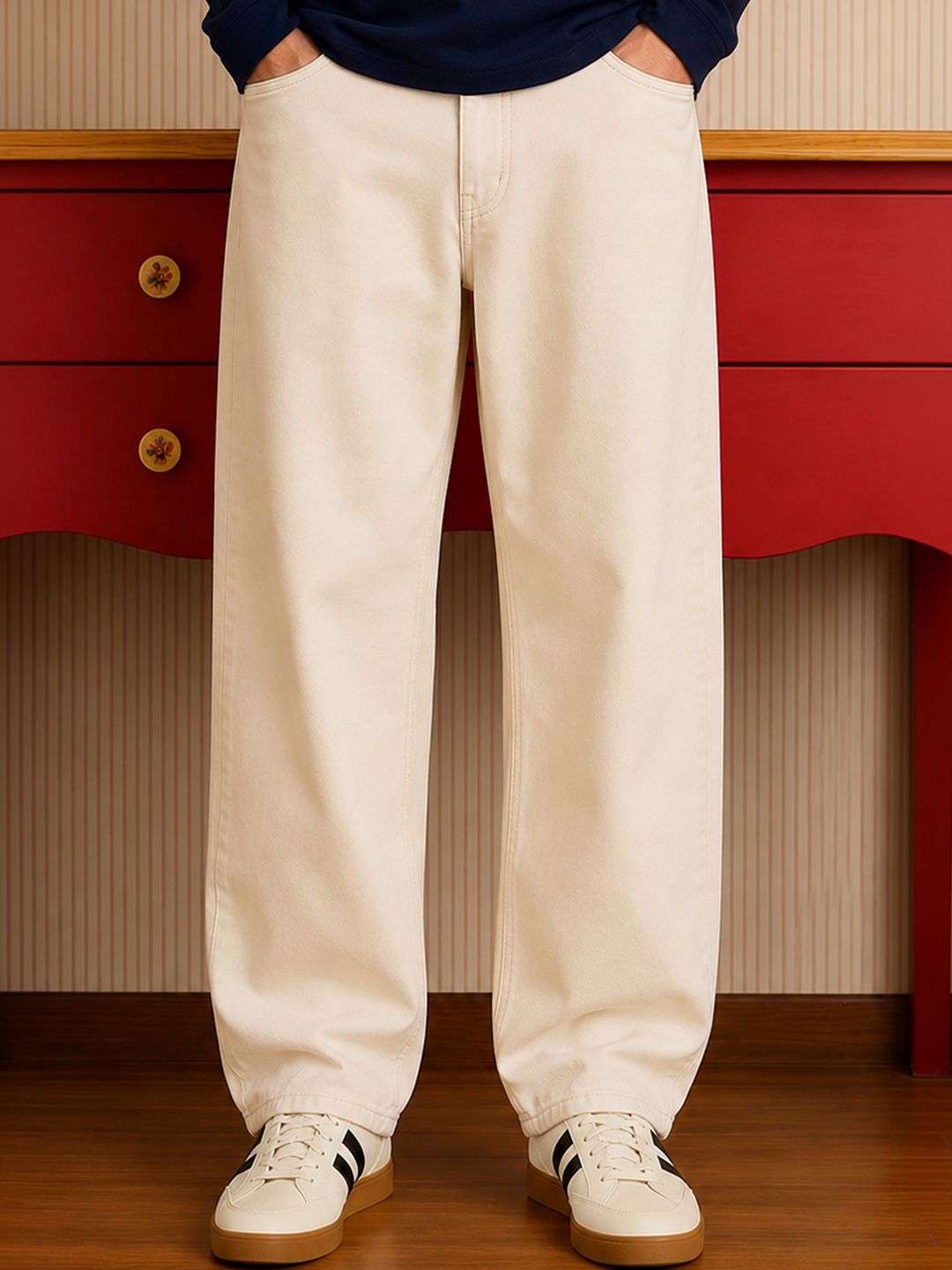 W.T.F - Witnessing True Fashion Men Comfort Regular Fit Mid-Rise Jeans