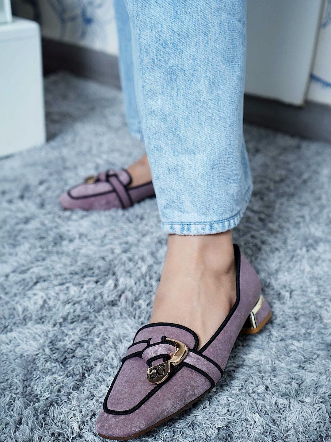 Shezone Shezone Block Pumps with Buckles