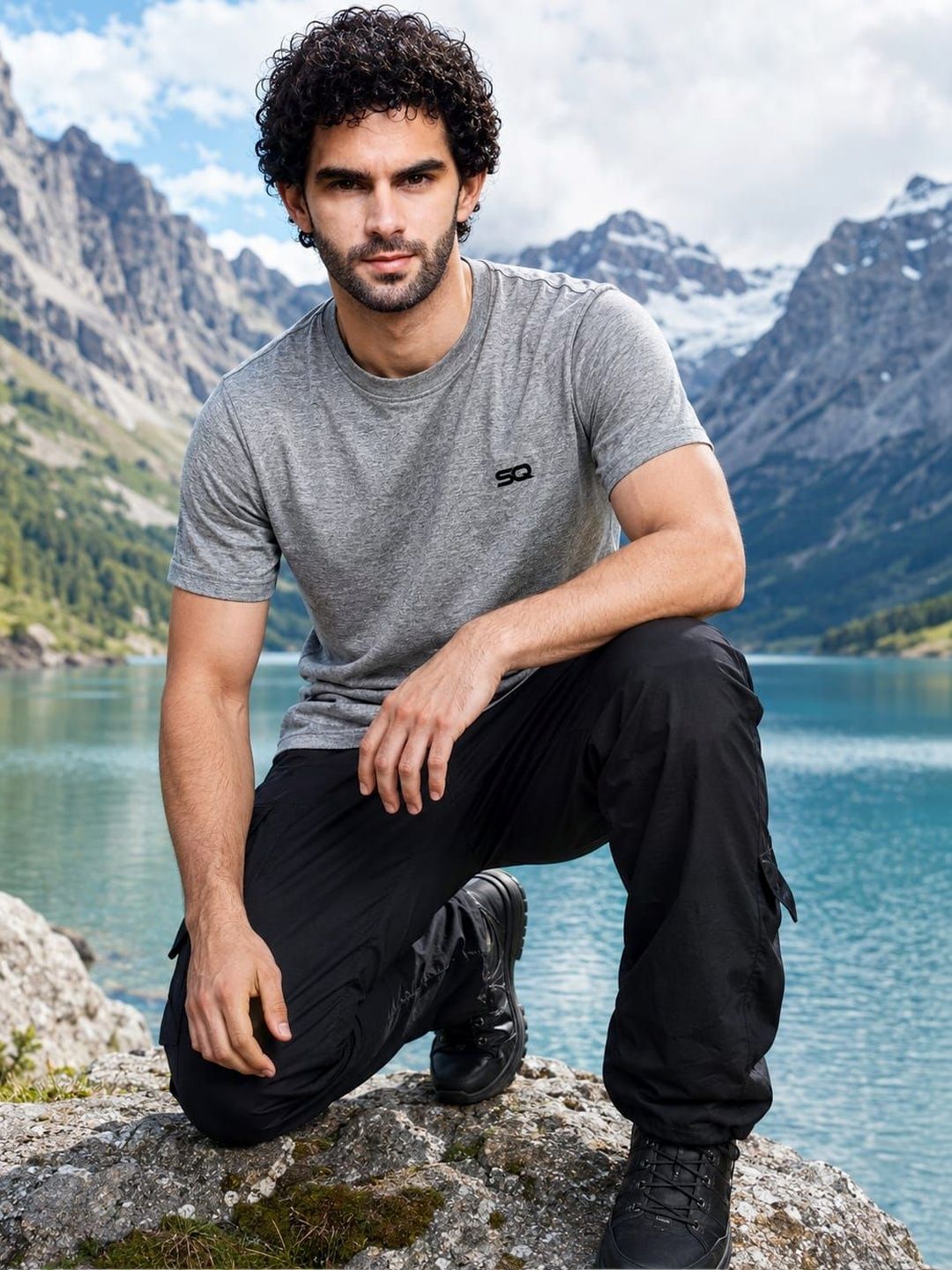 STYLEQUE Men Brand Logo T-shirt
