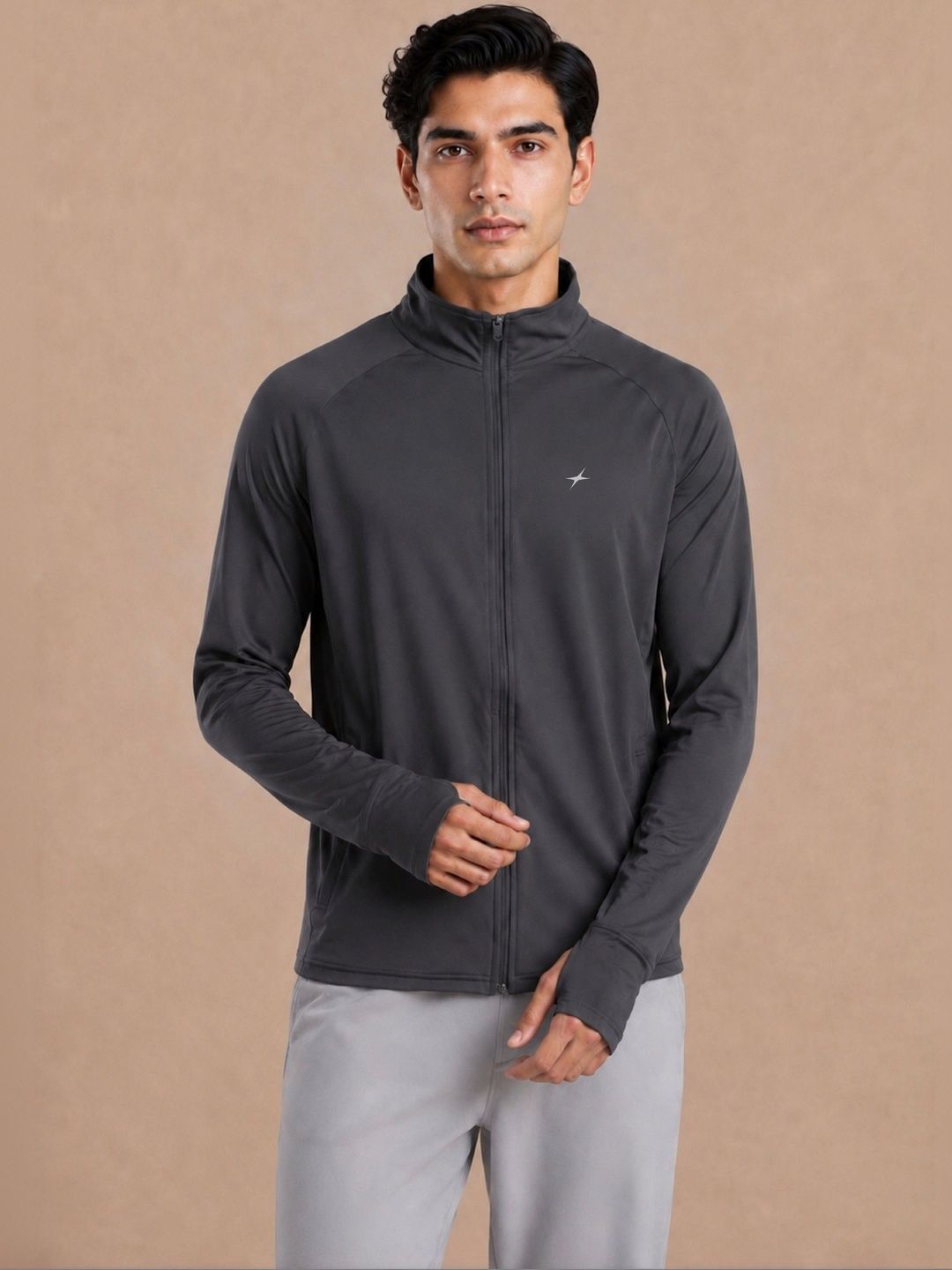Be Savage Men Lightweight Training or Gym Sporty UPF 50+ Sunscreen Ice Jacket