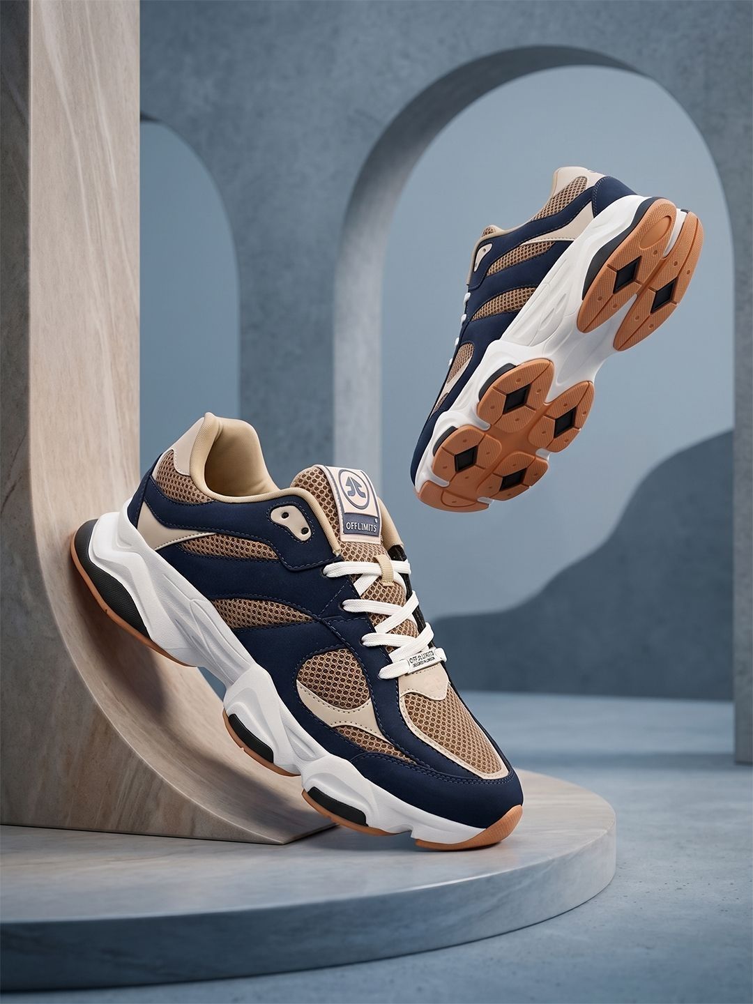 OFF LIMITS Men Colourblocked Sneakers