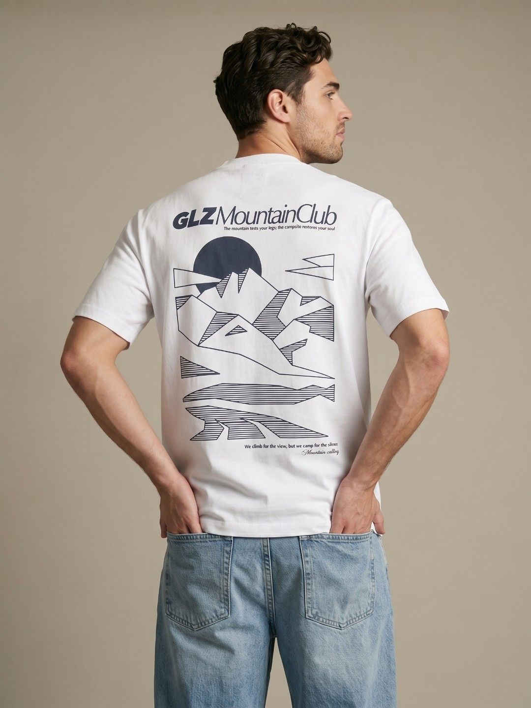 glitchez Graphic Printed Relaxed Fit T-shirt