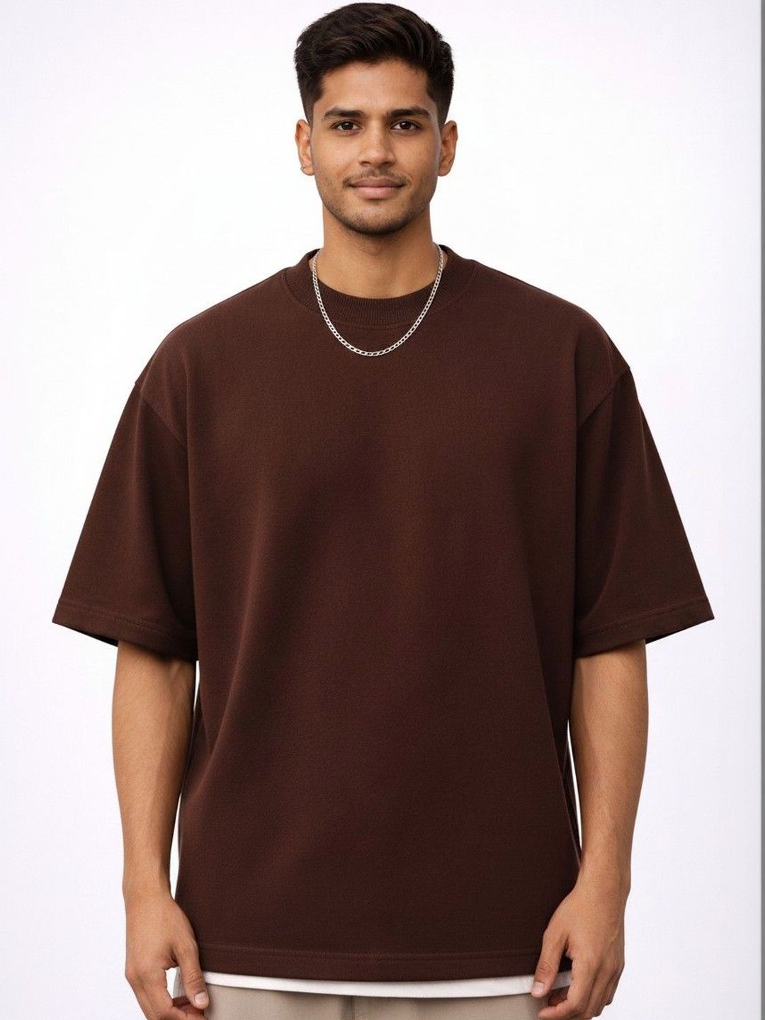 Moda Rapido Men Drop-Shoulder Sleeves Pure Cotton Anti Odour T-shirt