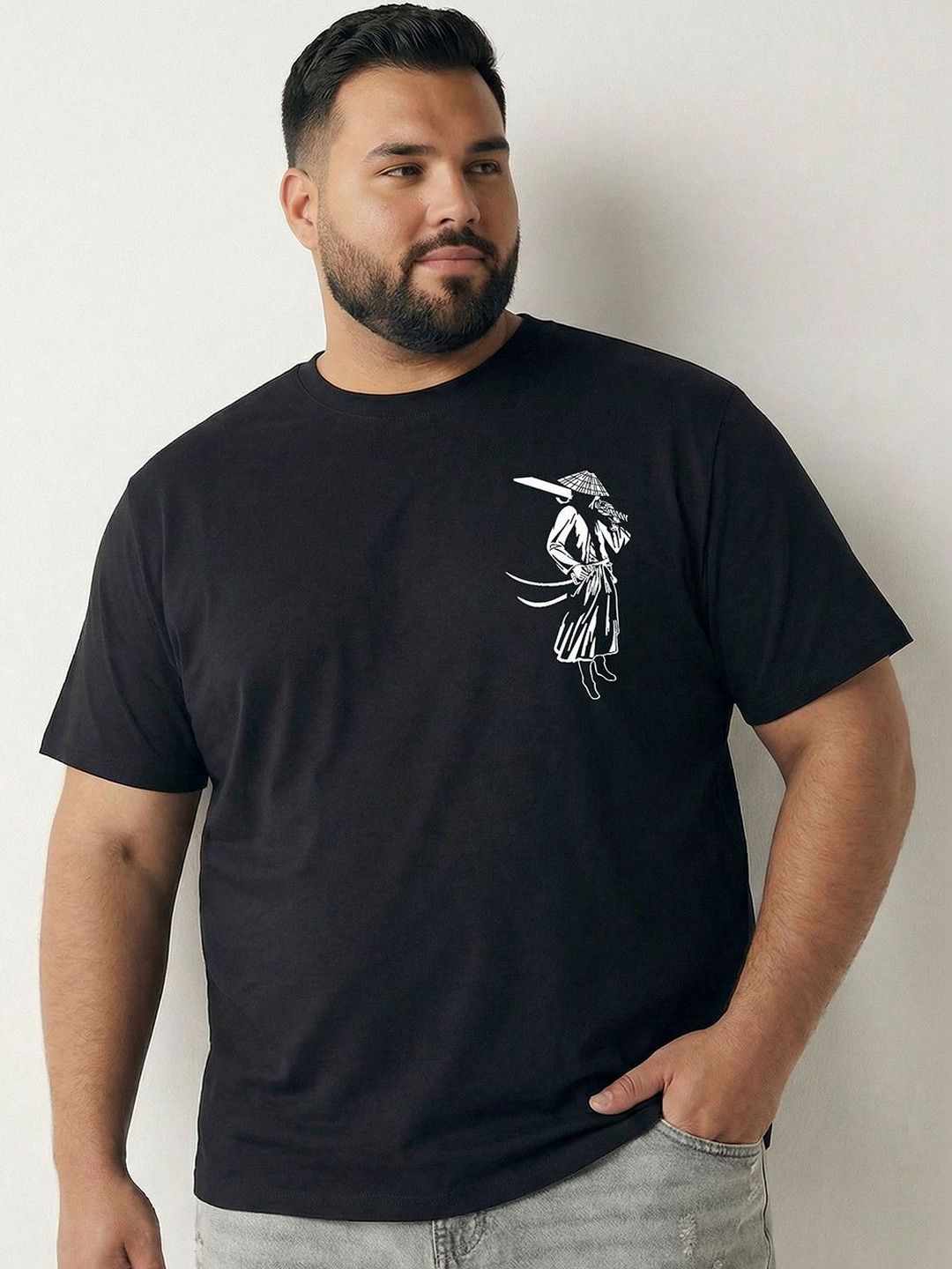 Toodle Plus Men Plus Size Cotton Printed T-shirt