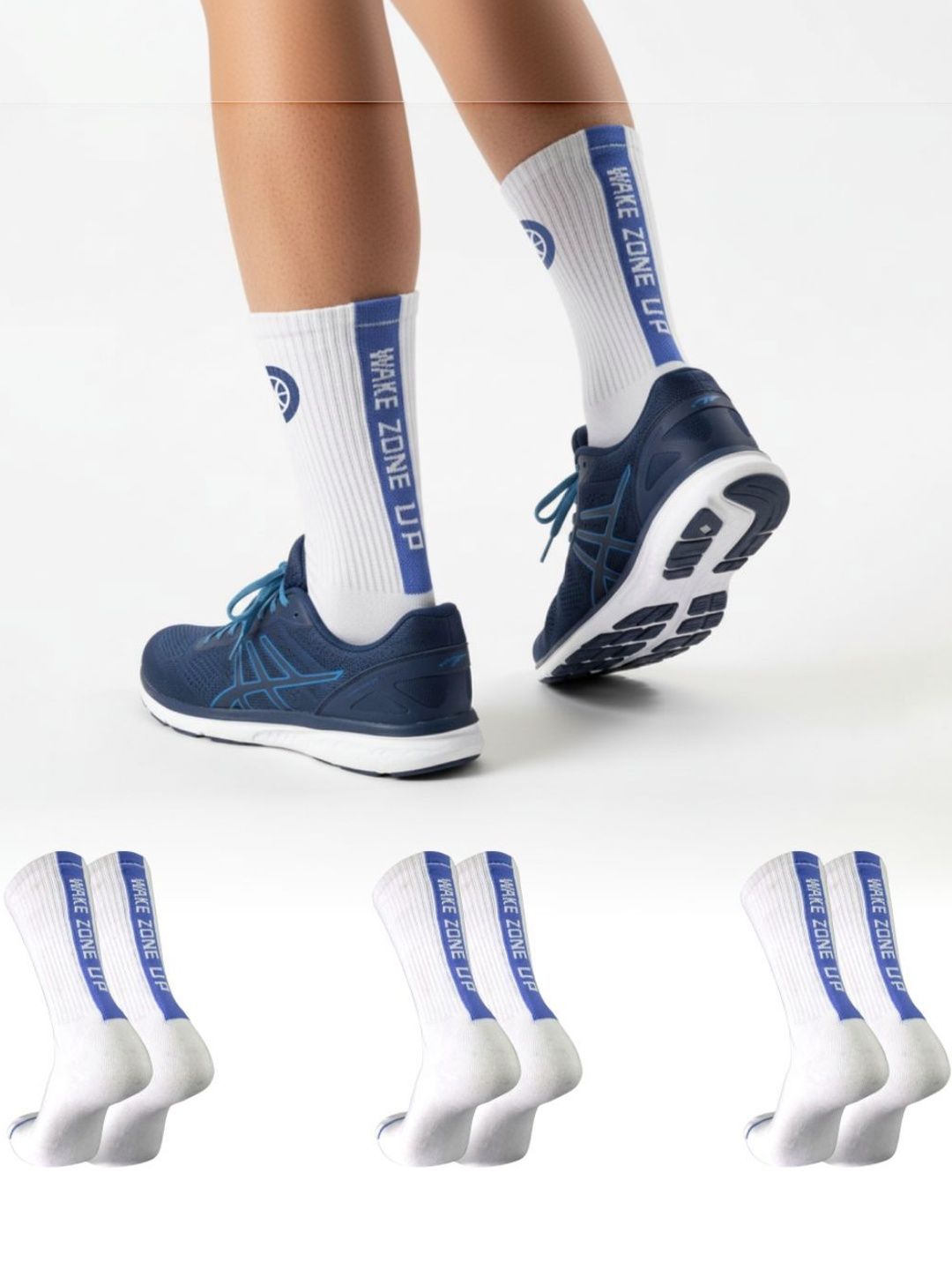 Sockscarving Men Pack of 3 Cotton Blend Patterned Calf Length Socks