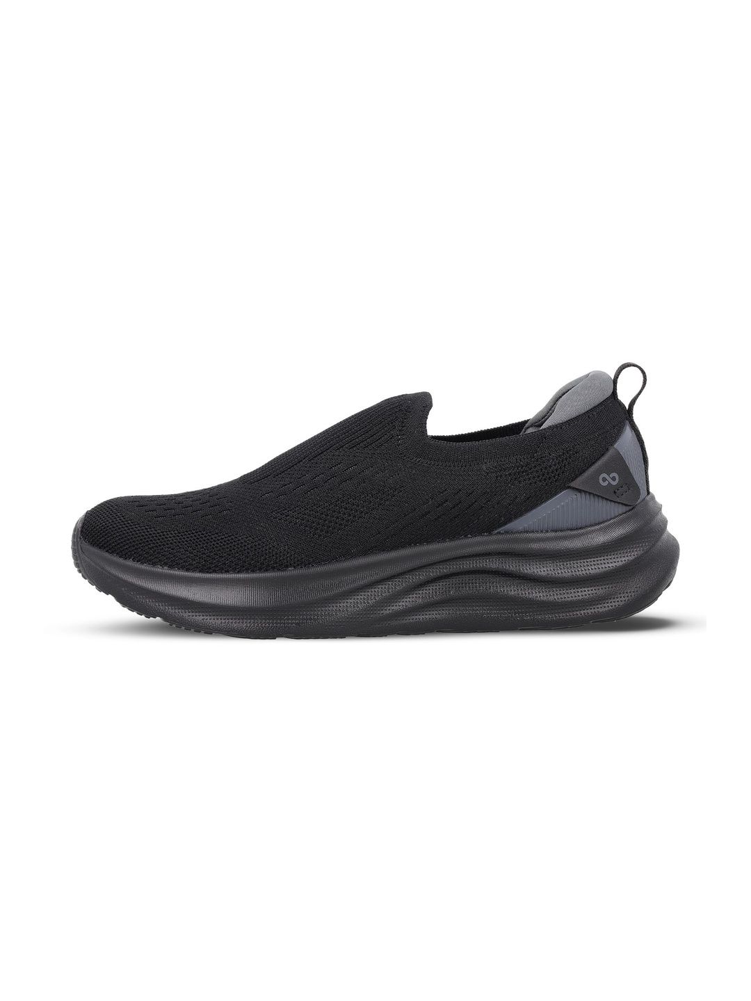 Walkaroo Black Comfort fit Cushioned Walking Slip On Sports shoe - ONG97011