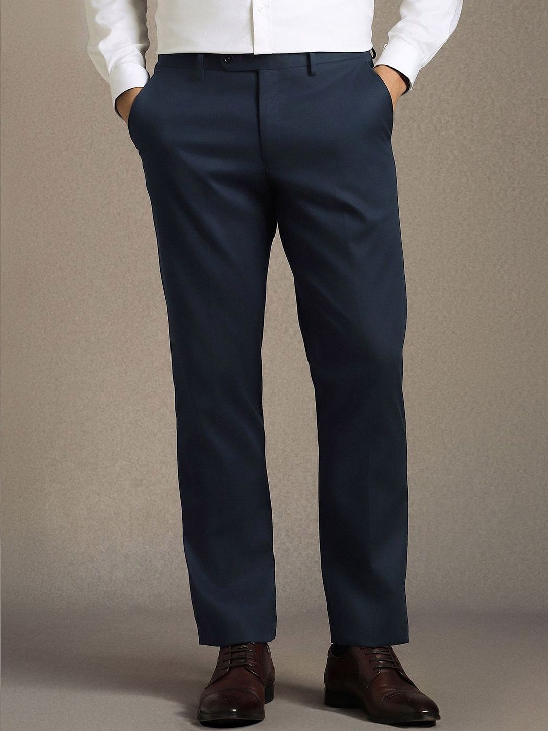 Luxure by Louis Philippe Luxure by Louis Philippe Men Slim Fit Trousers