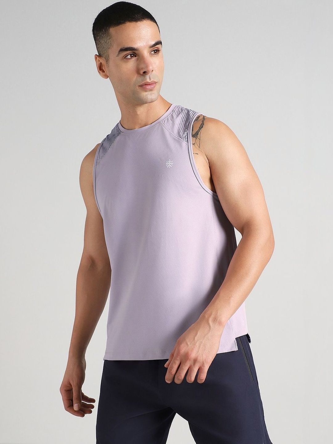 CULT Men Purple Training Muscle Tank