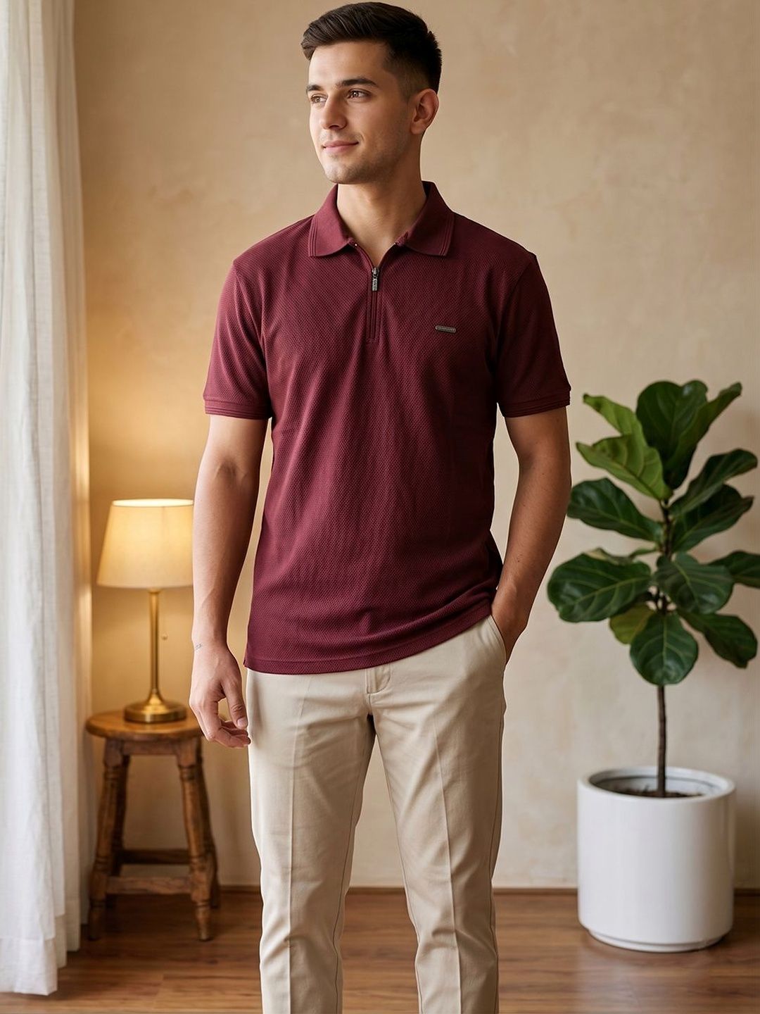 Force NXT Men Polo Collar Pockets T-shirt