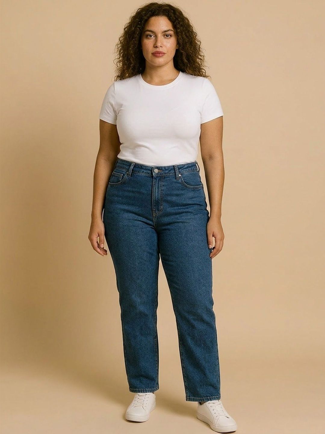 Big Hello - The Plus Life Women Original Regular Fit Mid-Rise Jeans