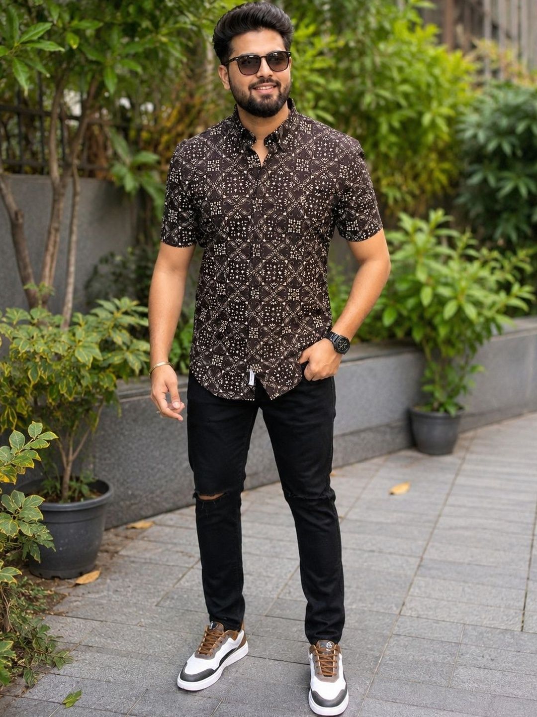 HERE&NOW Men Comfort Printed Casual Shirt