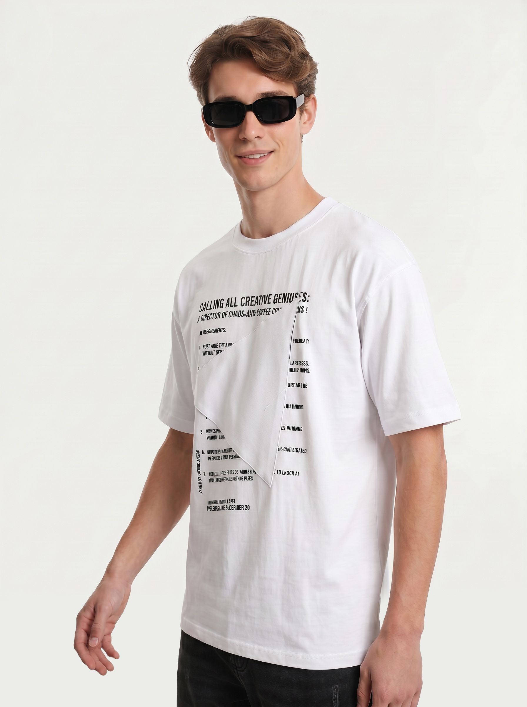 Mast & Harbour Typography Printed T-shirt