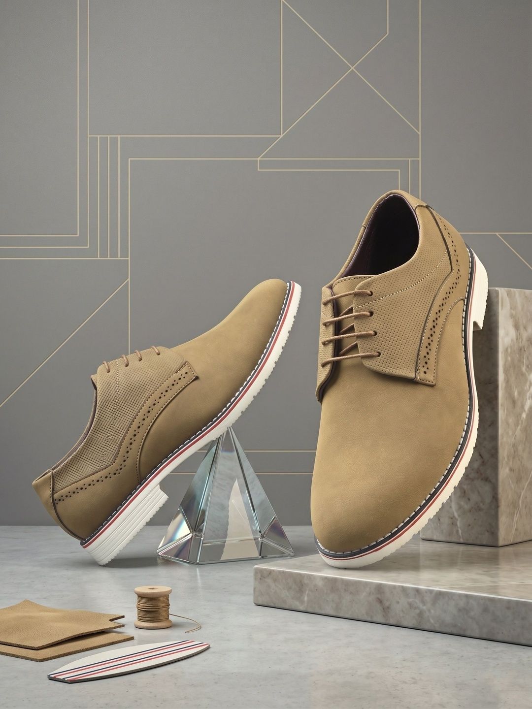 Buy The Roadster Lifestyle Co Men Round Toe Lightweight Lace-Ups