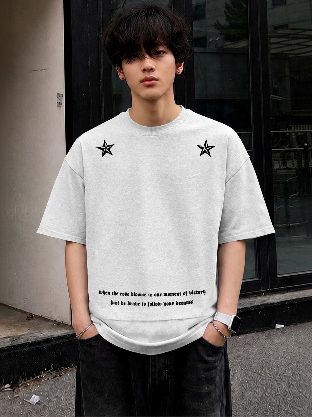MODA RAPIDO X FITNESS EXCHANGE Men Typography Printed T-shirt
