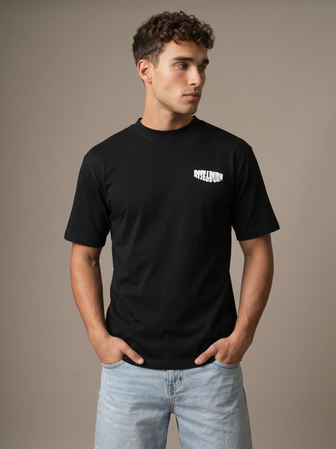 glitchez Men Drop-Shoulder Sleeves T-shirt