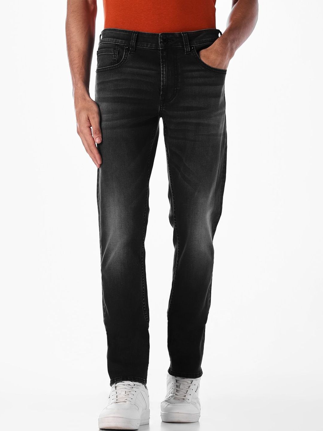 Slim Fit Low-Rise Light Fade Stretchable Jeans