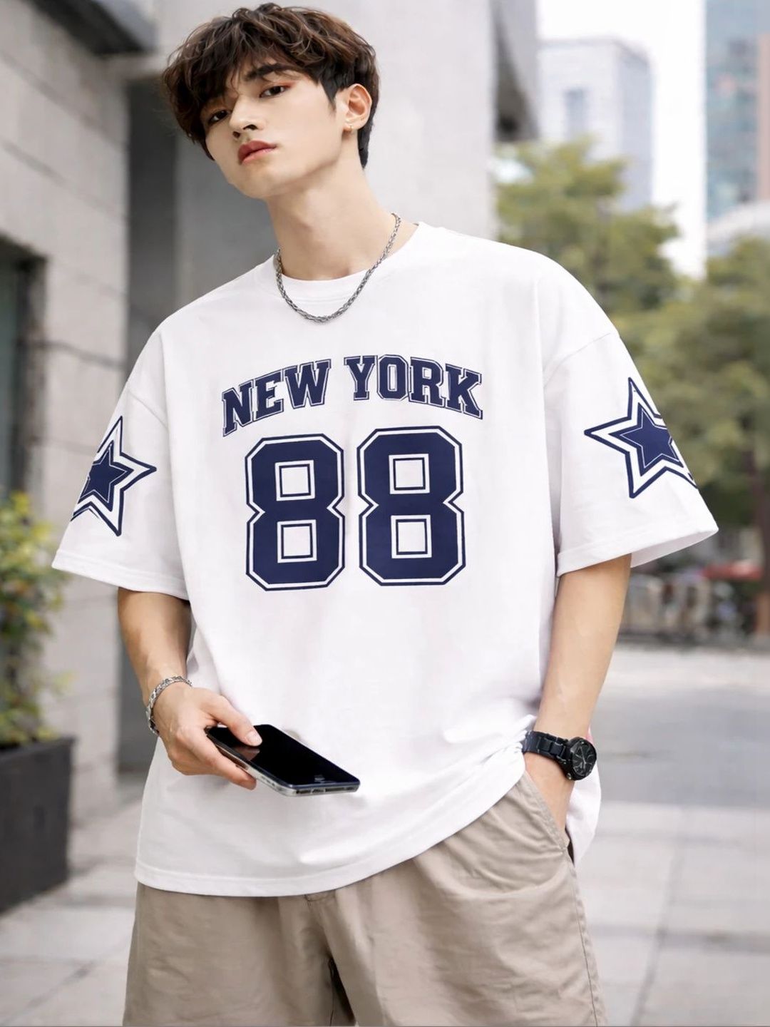 Good Sign Men Typography Printed Boxy T-shirt