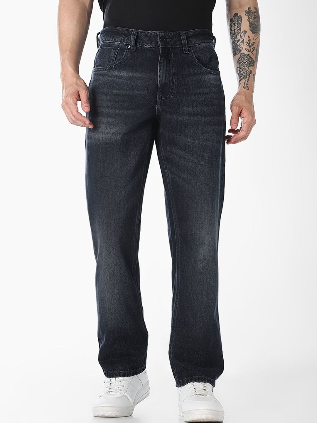 Regular Fit Low-Rise Light Fade Jeans