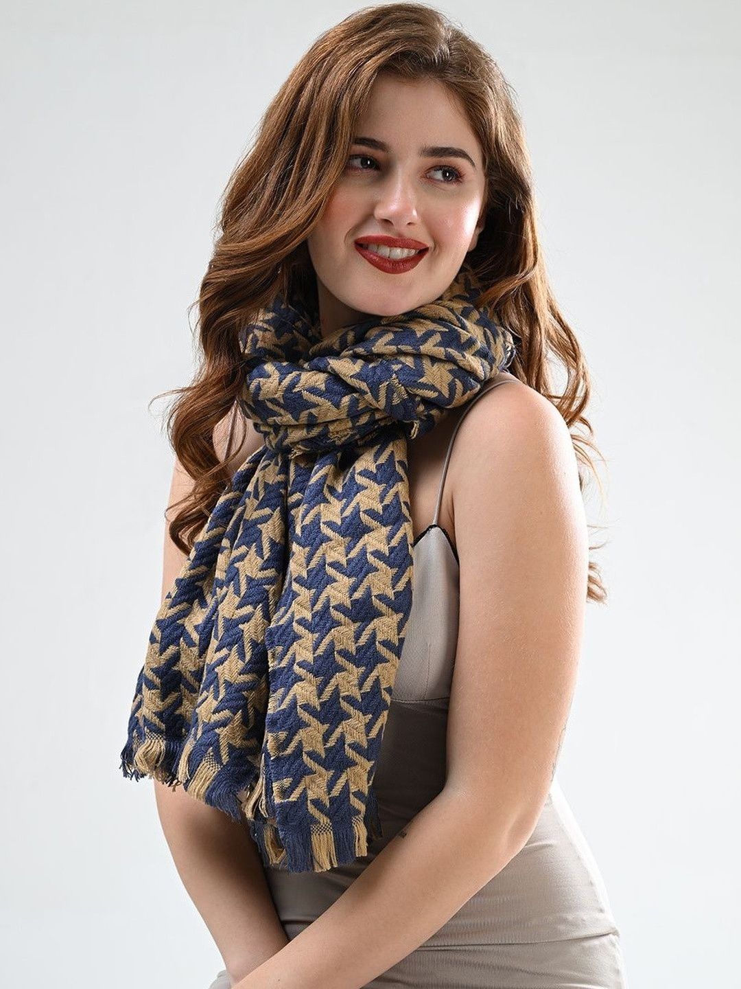 Cazzano Women Geometric Printed Shawl