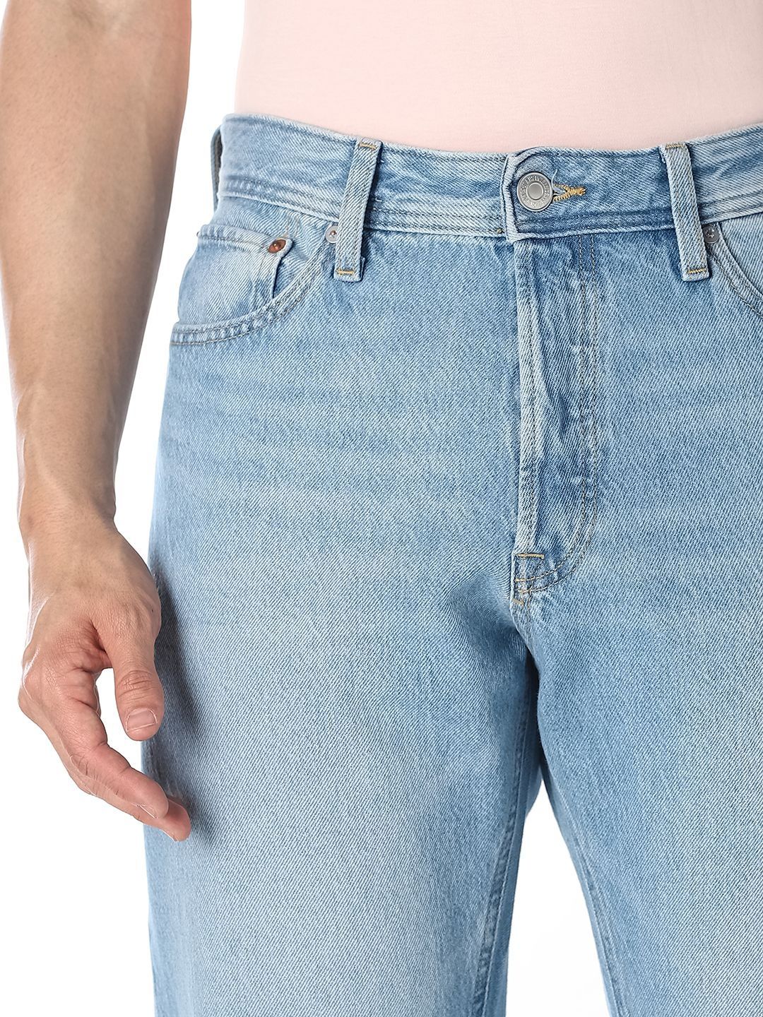 Straight Fit Low-Rise Light Fade Jeans