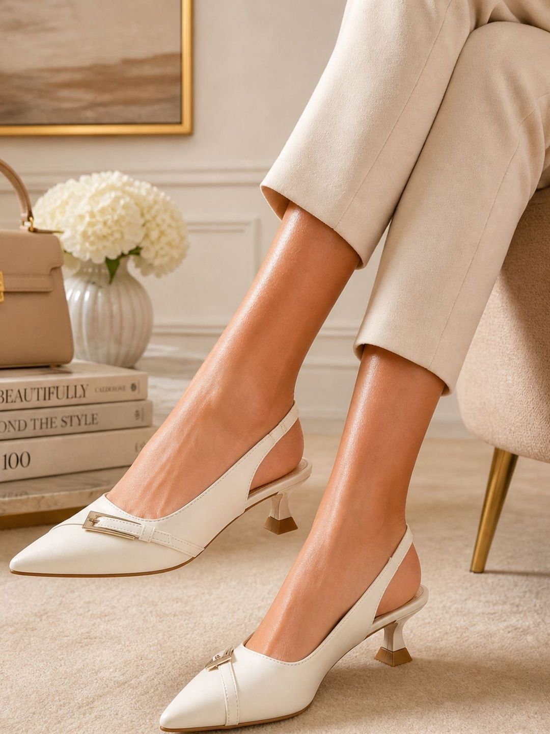 Chemistry Kitten Pumps with Buckles
