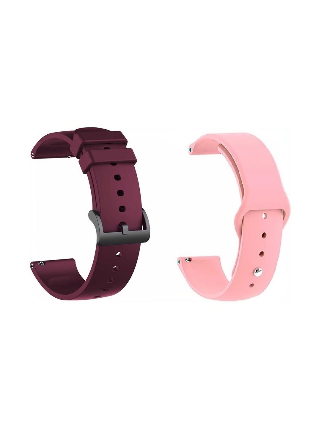 BLACK LOVIES BLACK LOVIES Set Of 2 Silicon Lightweight Watch Straps