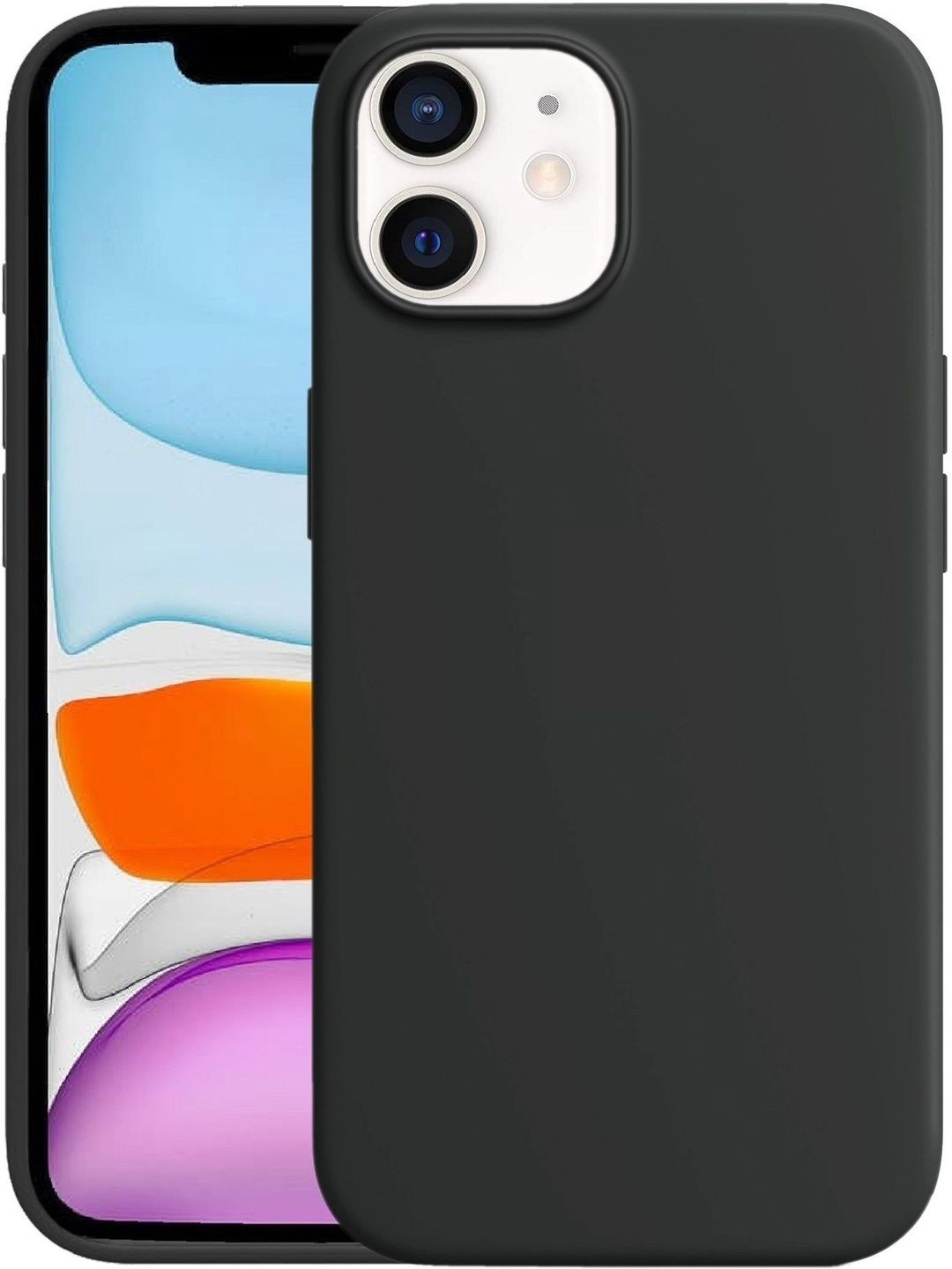 BLACK LOVIES Solid Printed iPhone 11 Back Case Mobile Accessories