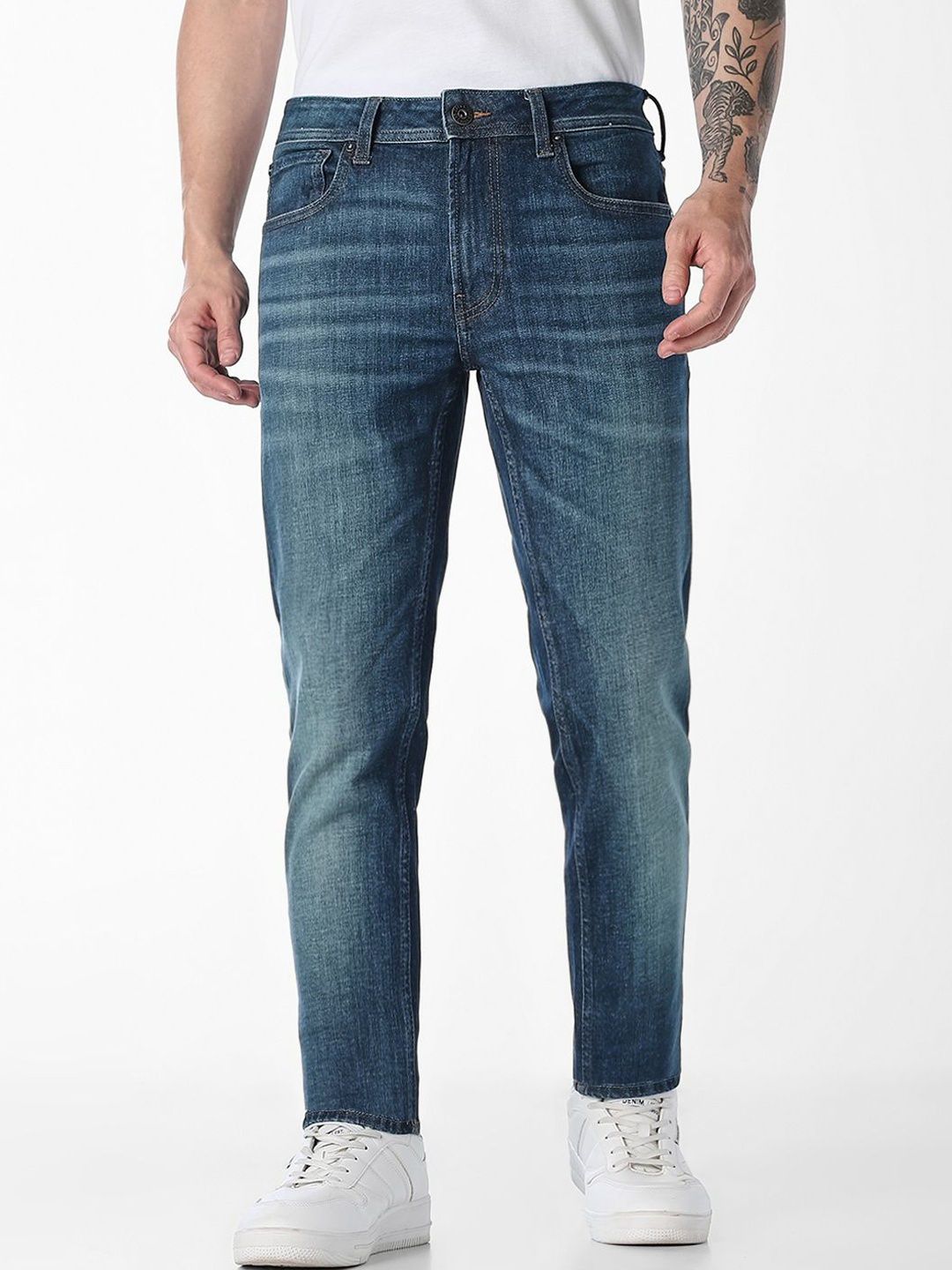 Skinny Fit Low-Rise Light Fade Stretchable Jeans
