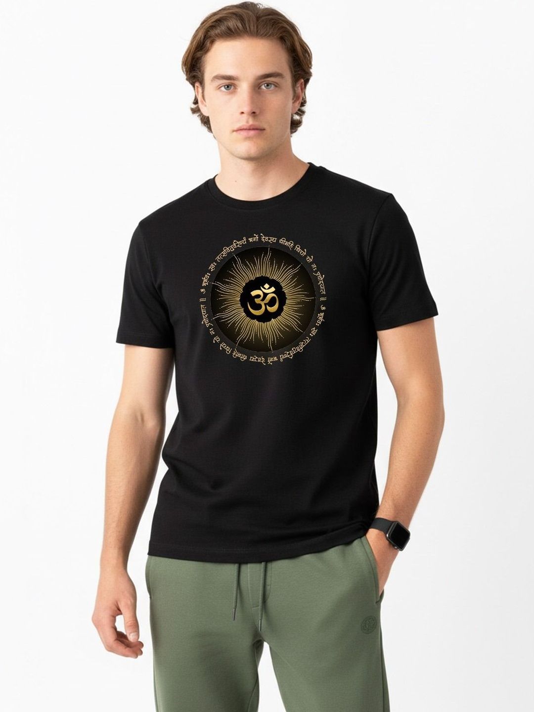Organic Chics Men Printed Anti Odour T-shirt