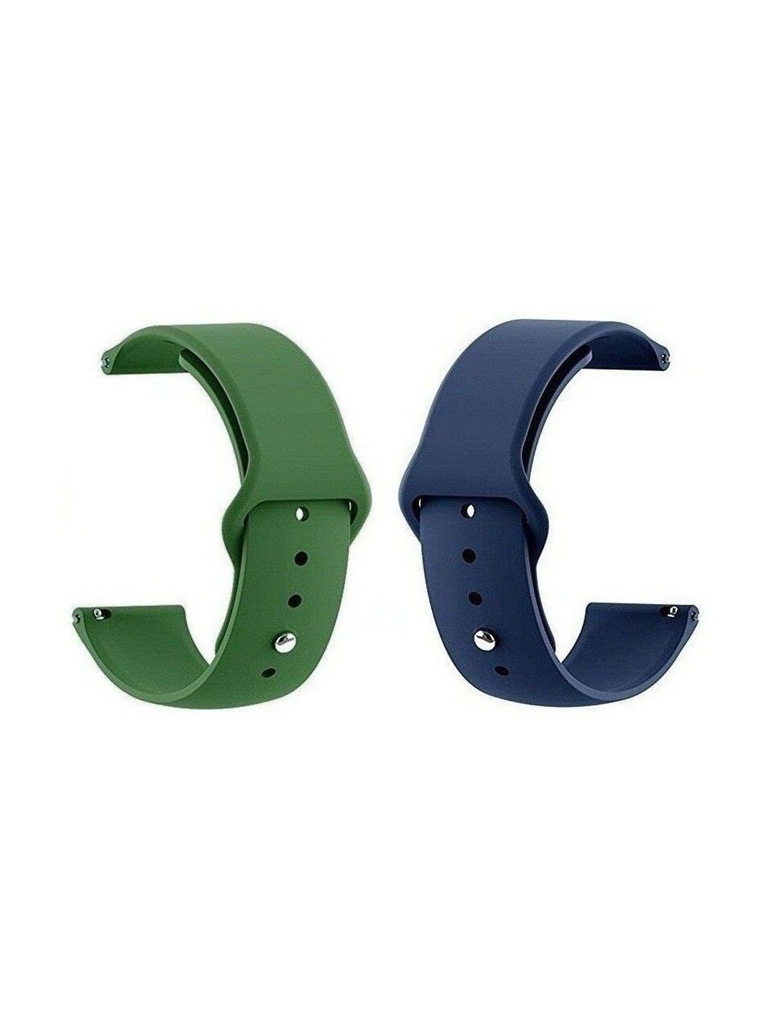 BLACK LOVIES BLACK LOVIES Set Of 2 Foldover Watch Straps