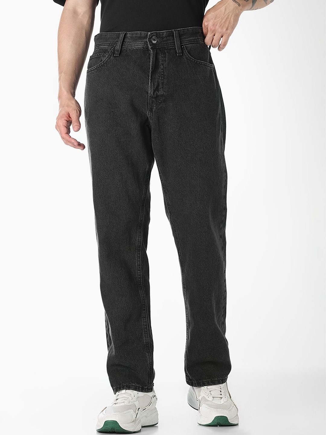 Straight Fit Low-Rise Light Fade Jeans
