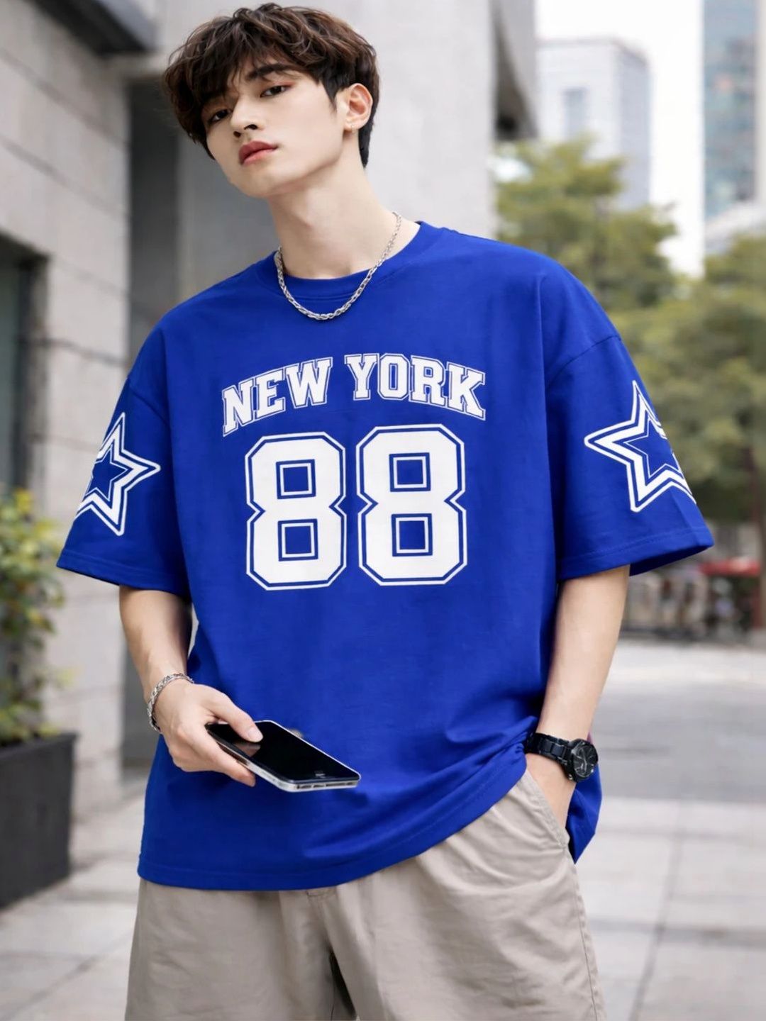 Good Sign Men Typography Printed Boxy T-shirt