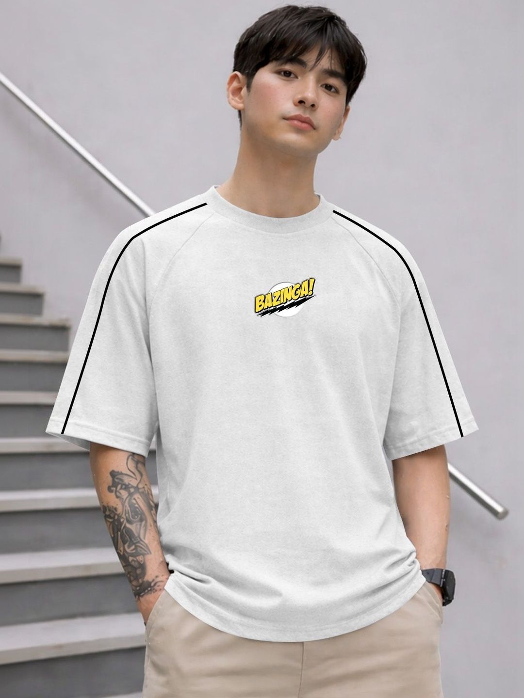 MODA RAPIDO X FITNESS EXCHANGE Men Printed T-shirt