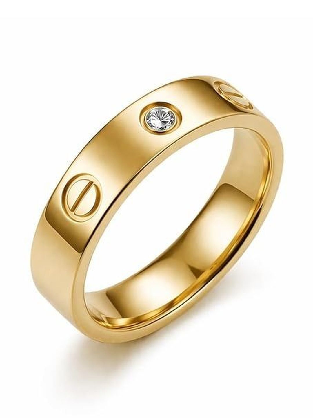 Lovemi Movements Unisex Gold-Plated Finger Ring