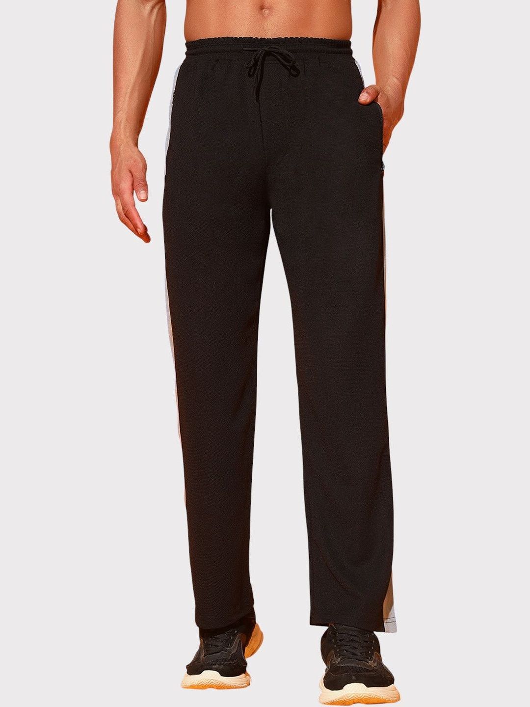 MaverIQ Men Regular Fit Striped Training Track Pants