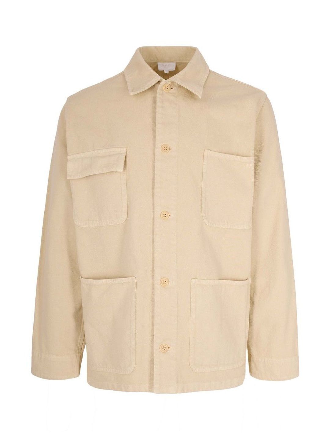A.P.C. Natural Solid Shirt Collar Jacket