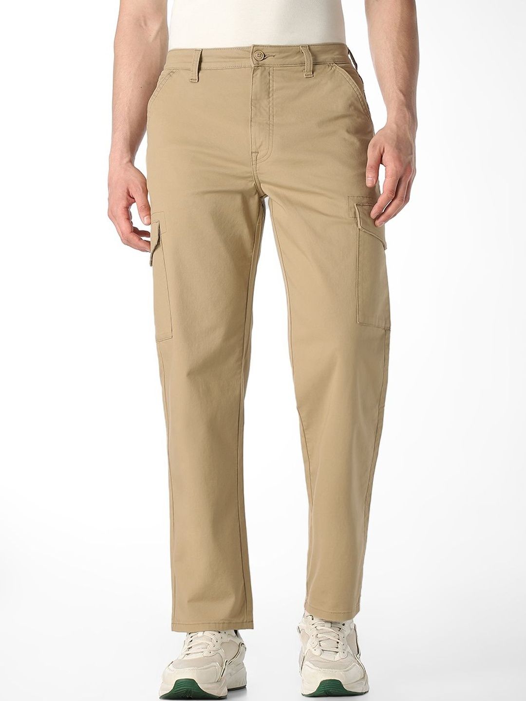 Jack & Jones Men Low-Rise Cargos Trousers