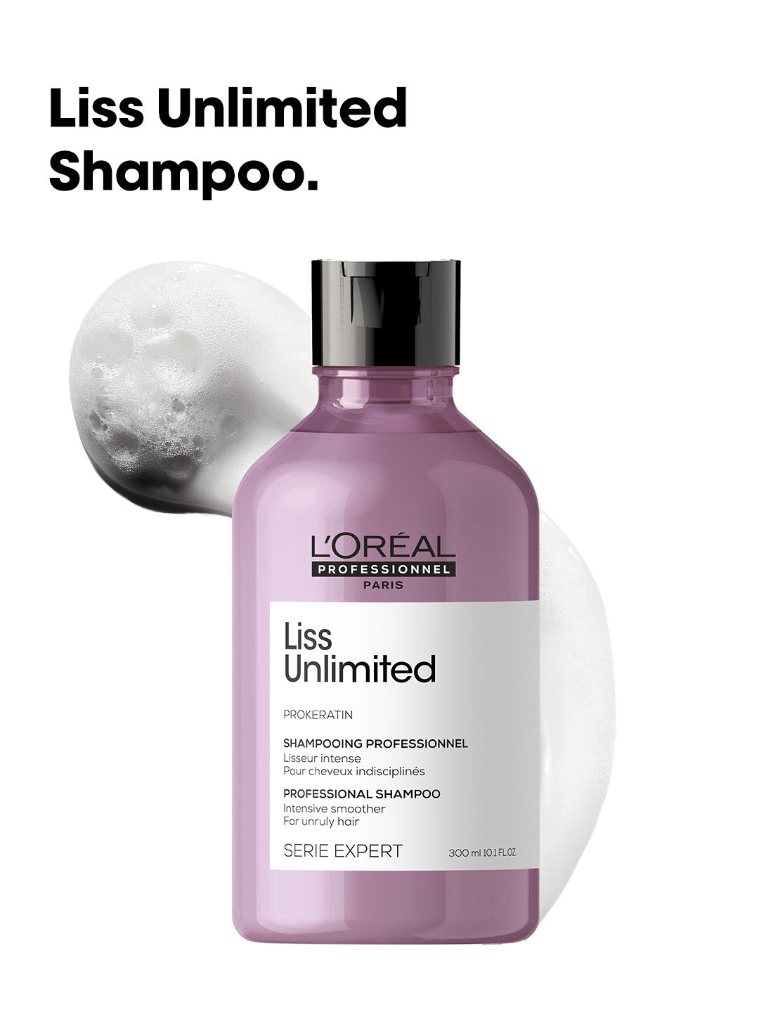 LOreal Professionnel LOreal Professionnel Liss Unlimited Shampoo for Frizzy Hair with Pro-Keratin - 300ml