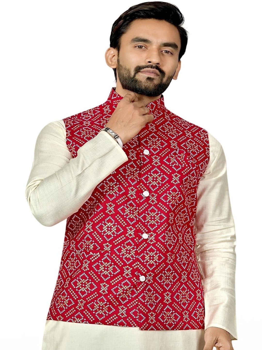 Leipzig Fashion Men Geometric Tailored Jacket