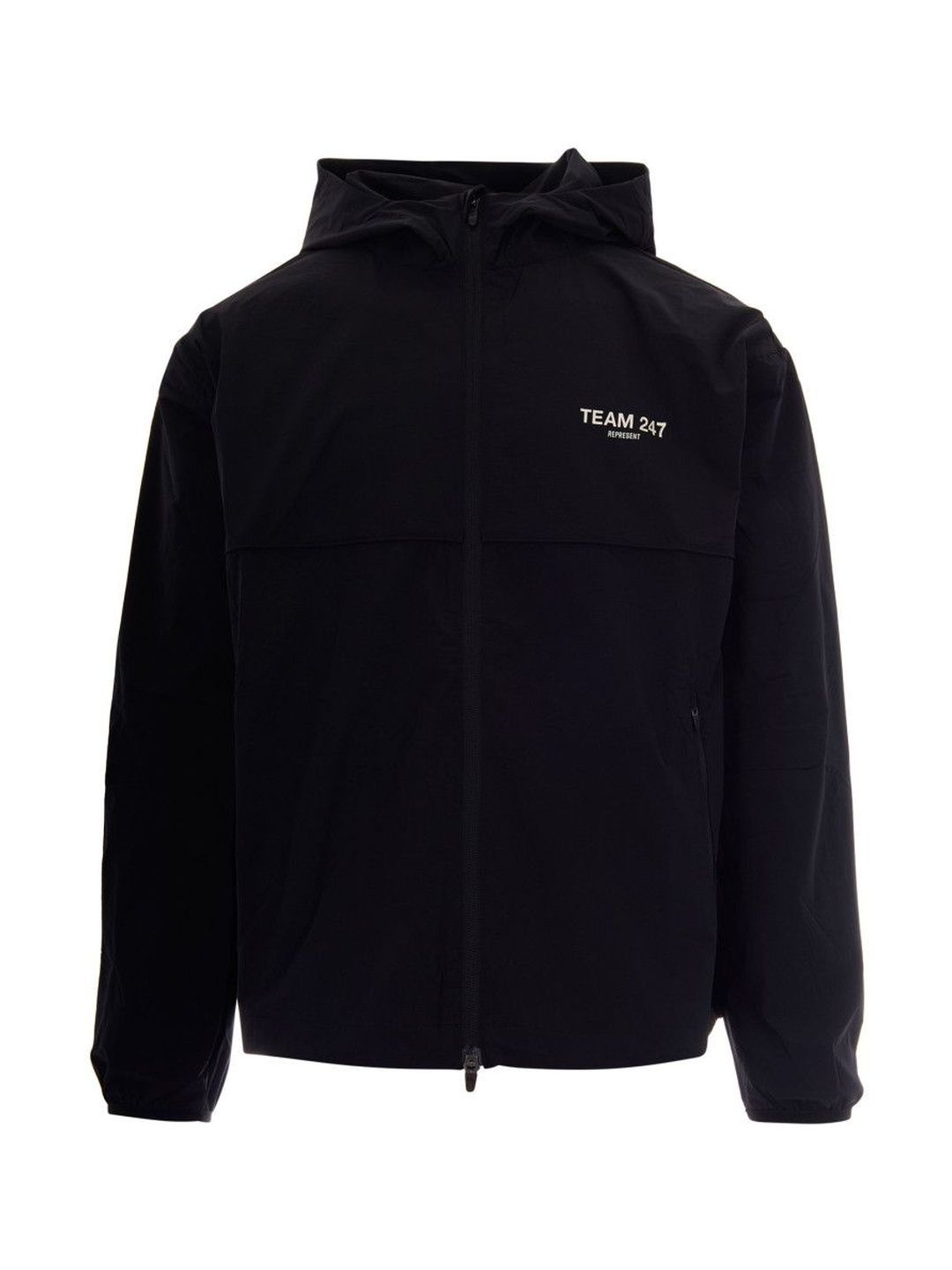 Represent Men Black Logo Hood Jacket