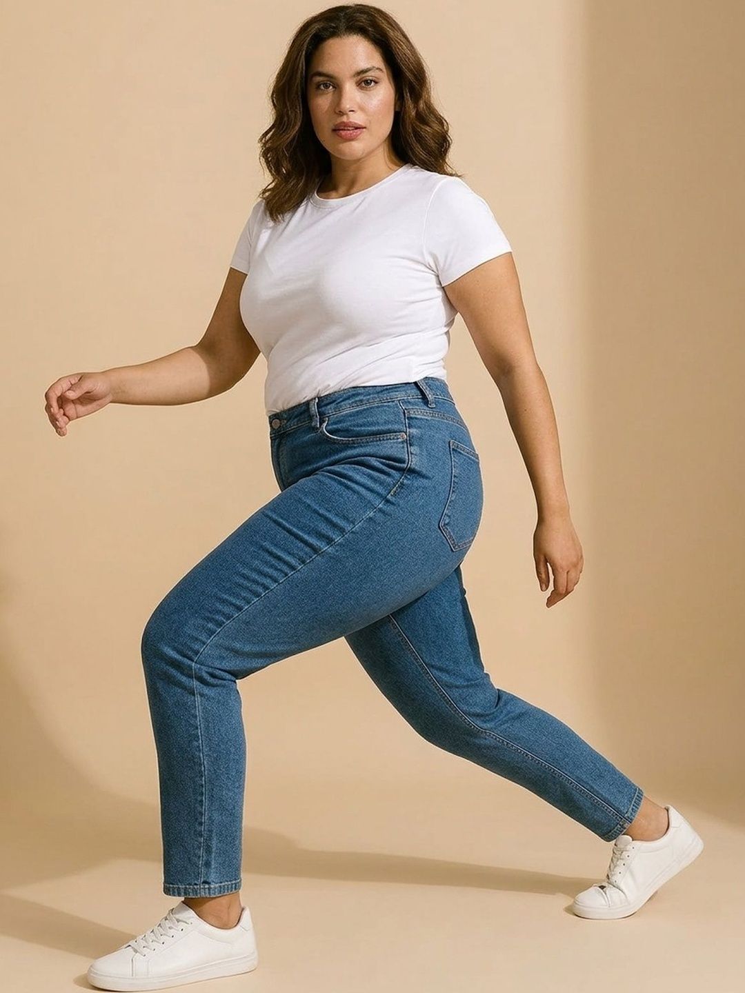 Big Hello - The Plus Life Women Original Regular Fit Mid-Rise Jeans
