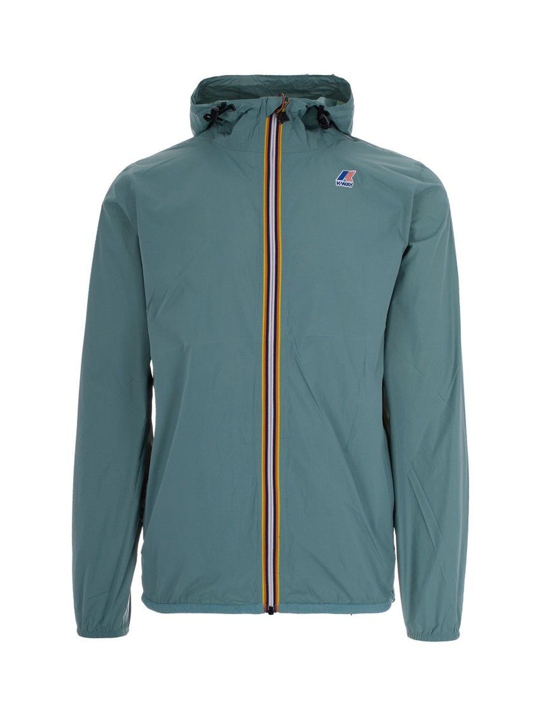 K-Way Green Logo Hooded Jacket