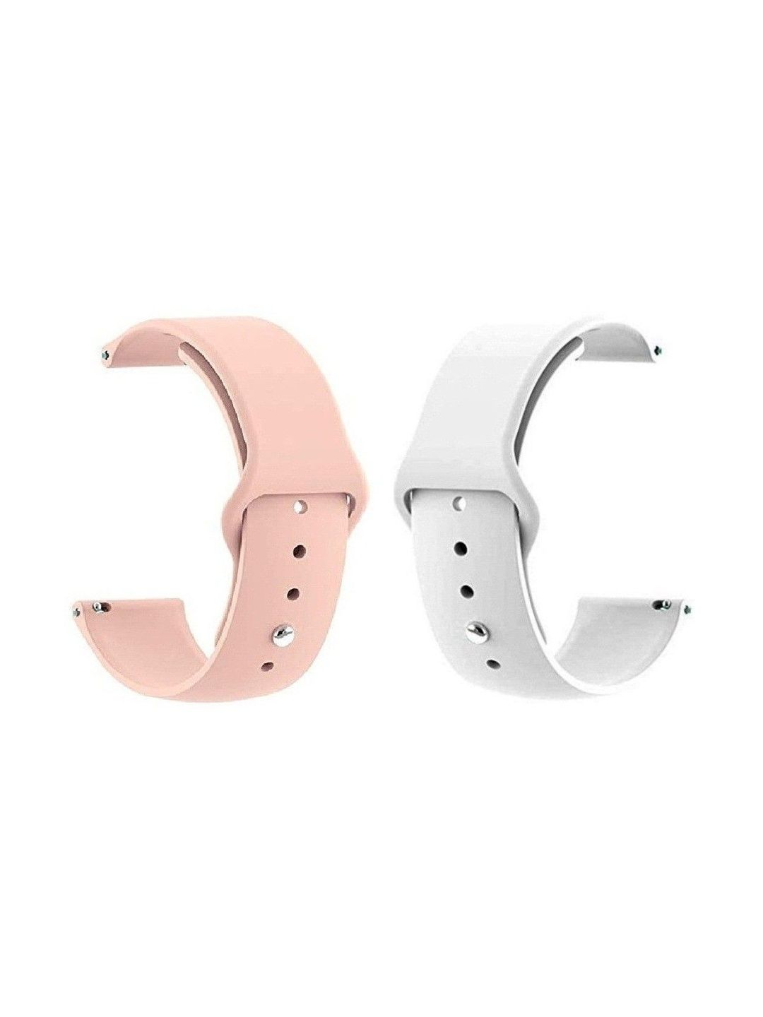 BLACK LOVIES BLACK LOVIES Set of 2 Silicon Foldover Watch Straps