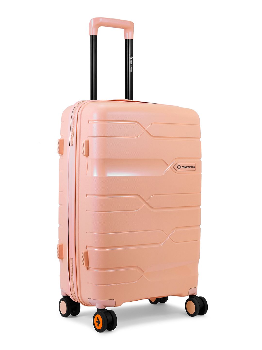 Buy Nasher Miles Paris Polypropylene Large Peach Trolley Bag - 28